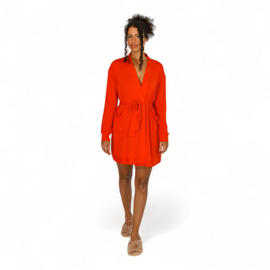 Briella Bamboo Fiery Red Robe