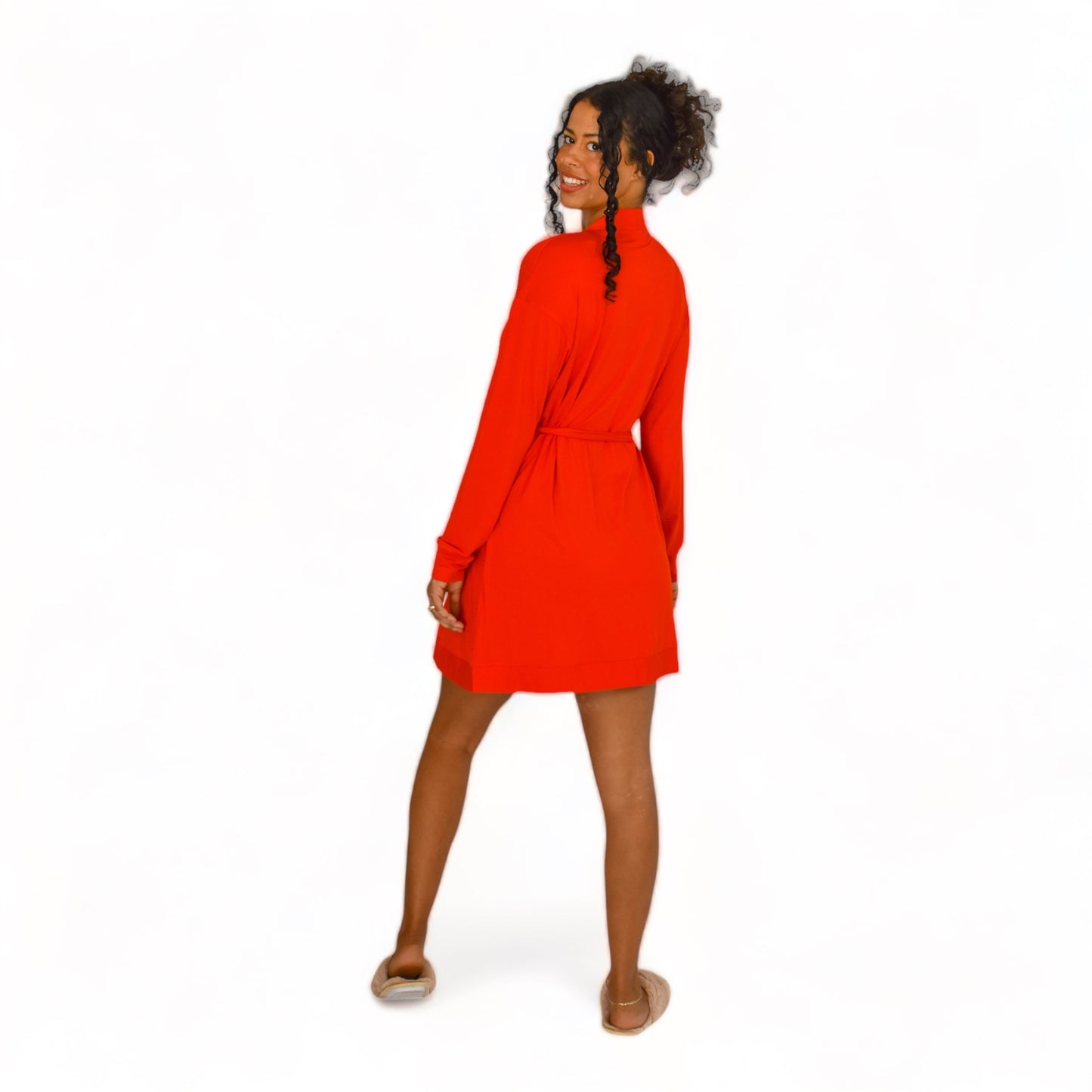 Briella Bamboo Fiery Red Robe