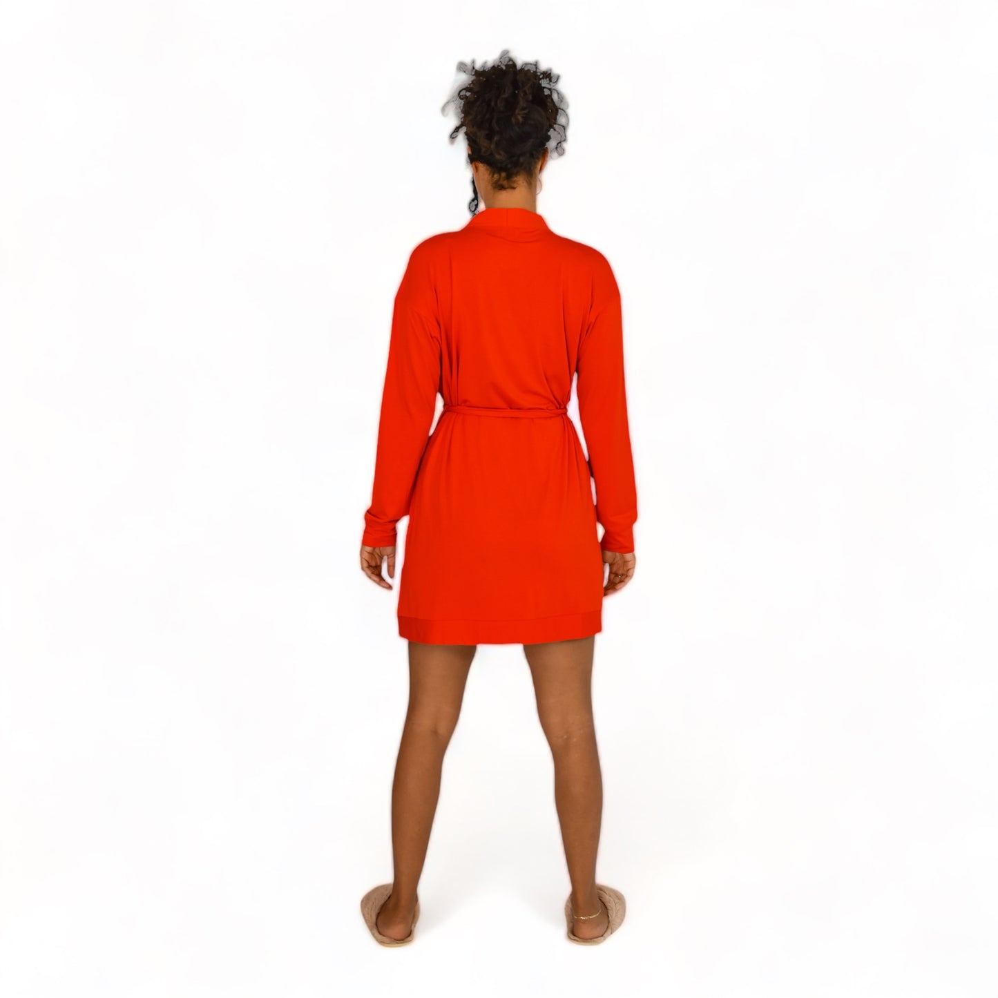 Briella Bamboo Fiery Red Robe