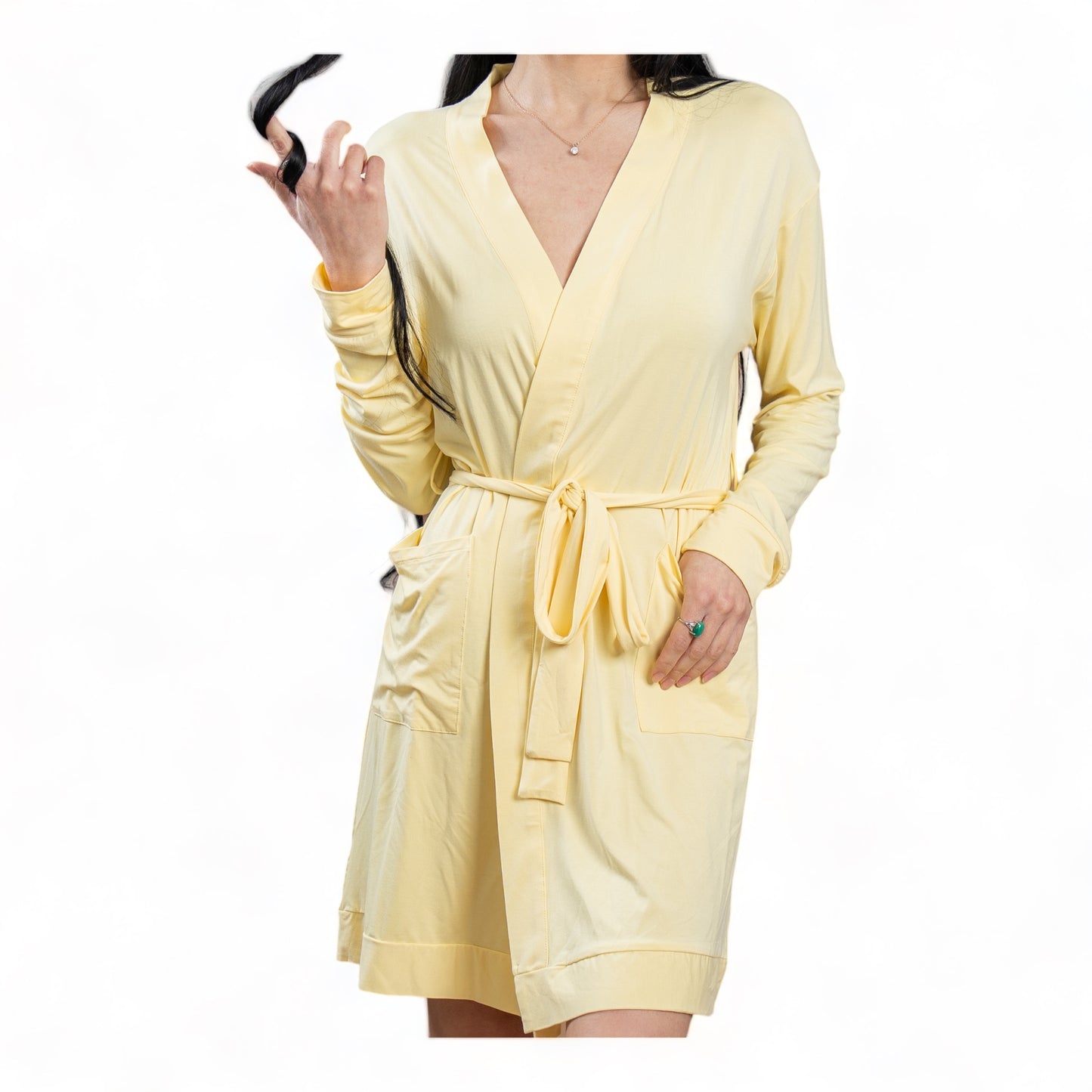 Briella Bamboo Yellow Robe