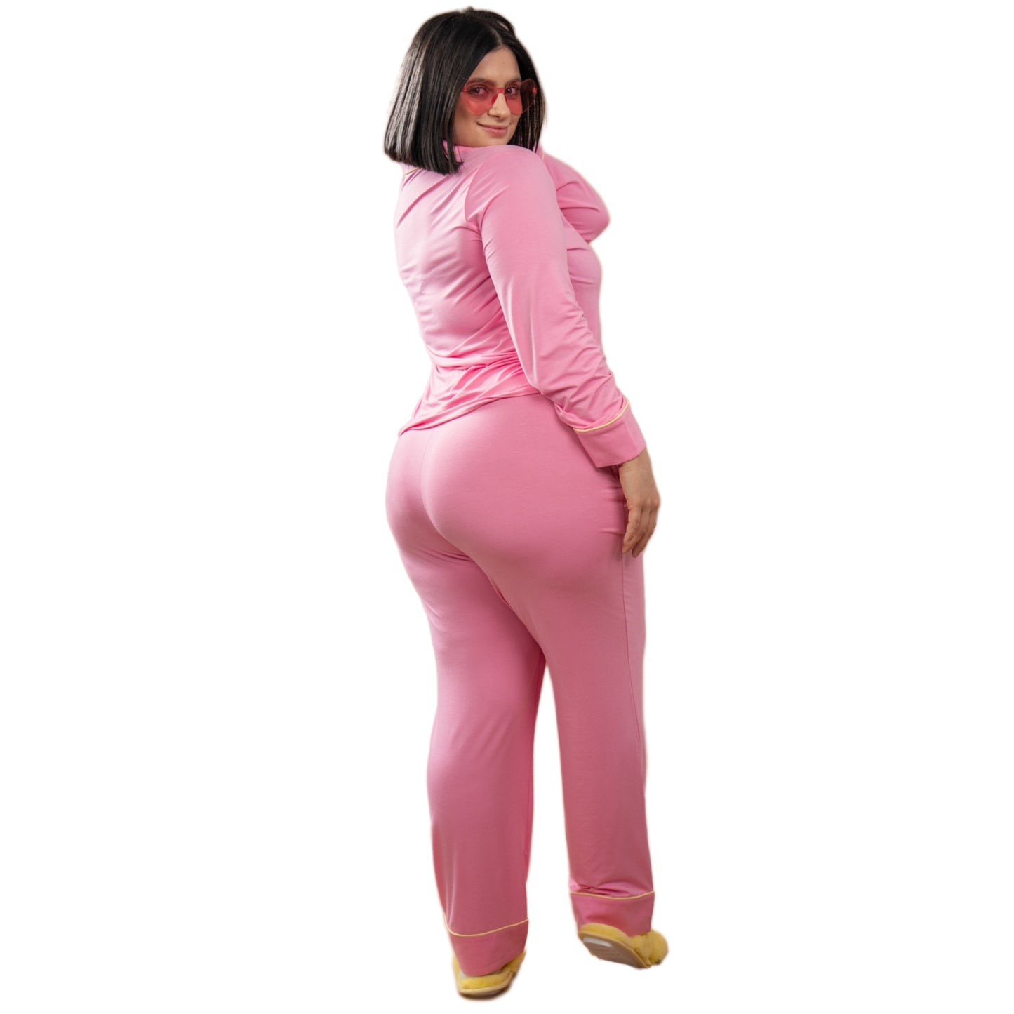 Catherine Pink Long Sleeve Pajama Set