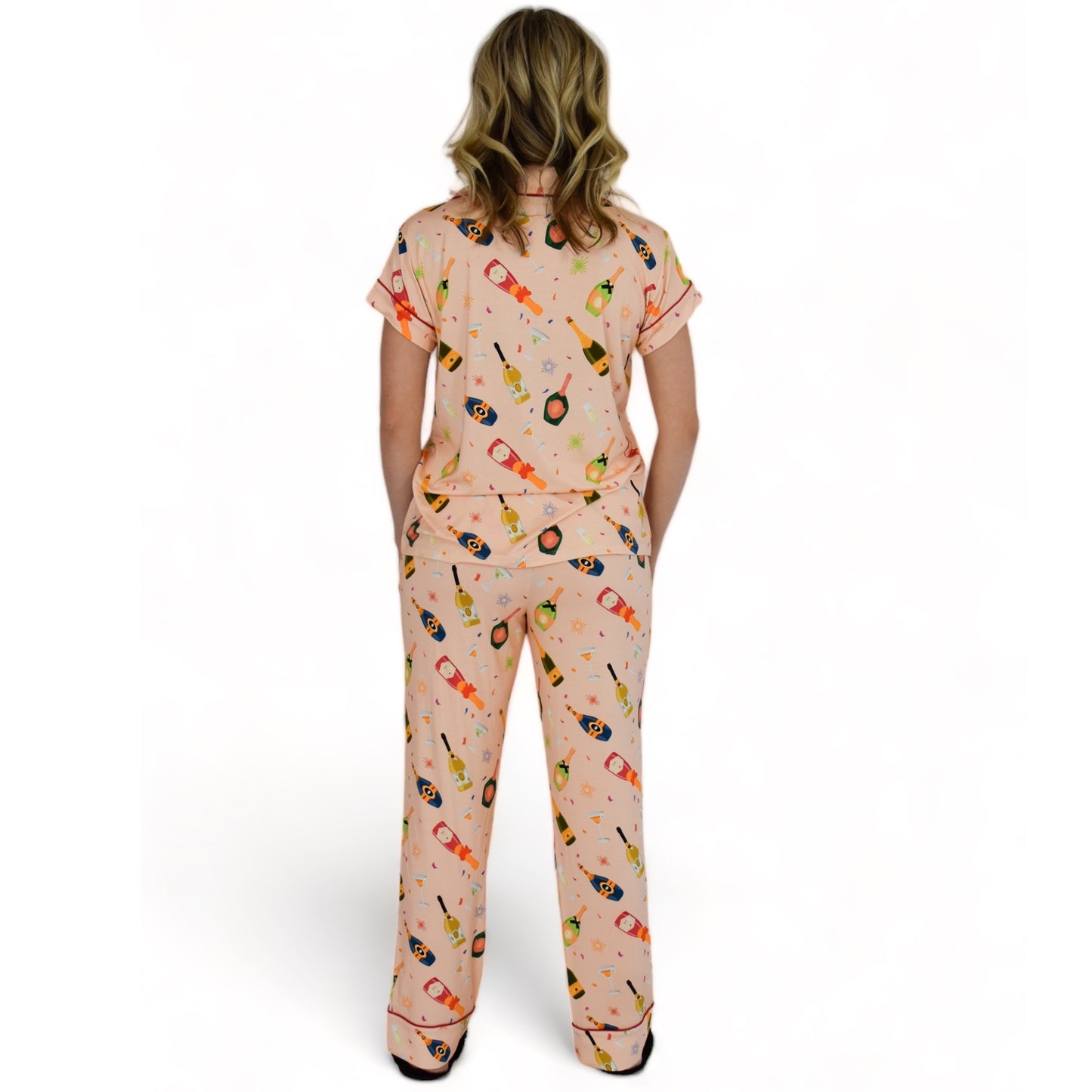 Luna Celebration Party Pajamas Short Sleeve Long Pants Set