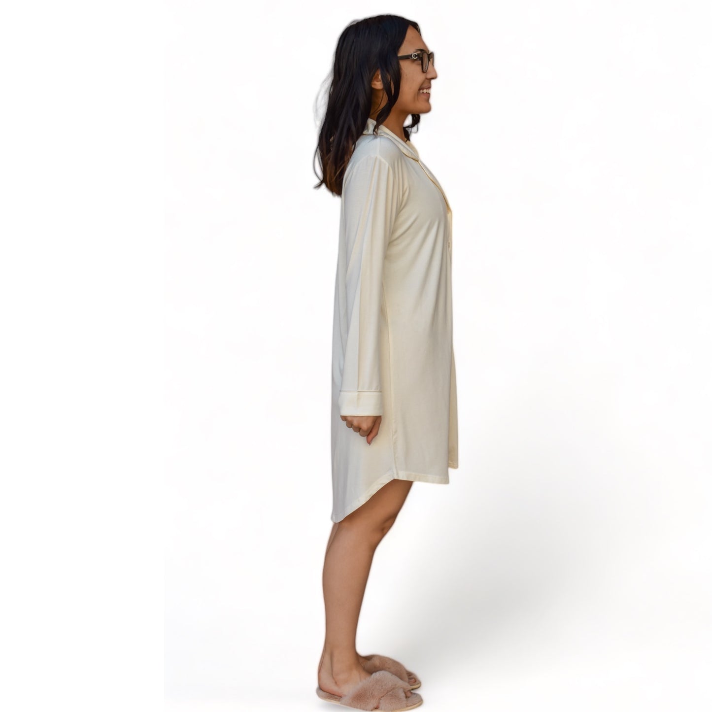 Nova White Winter Wonderland Pajama Dress