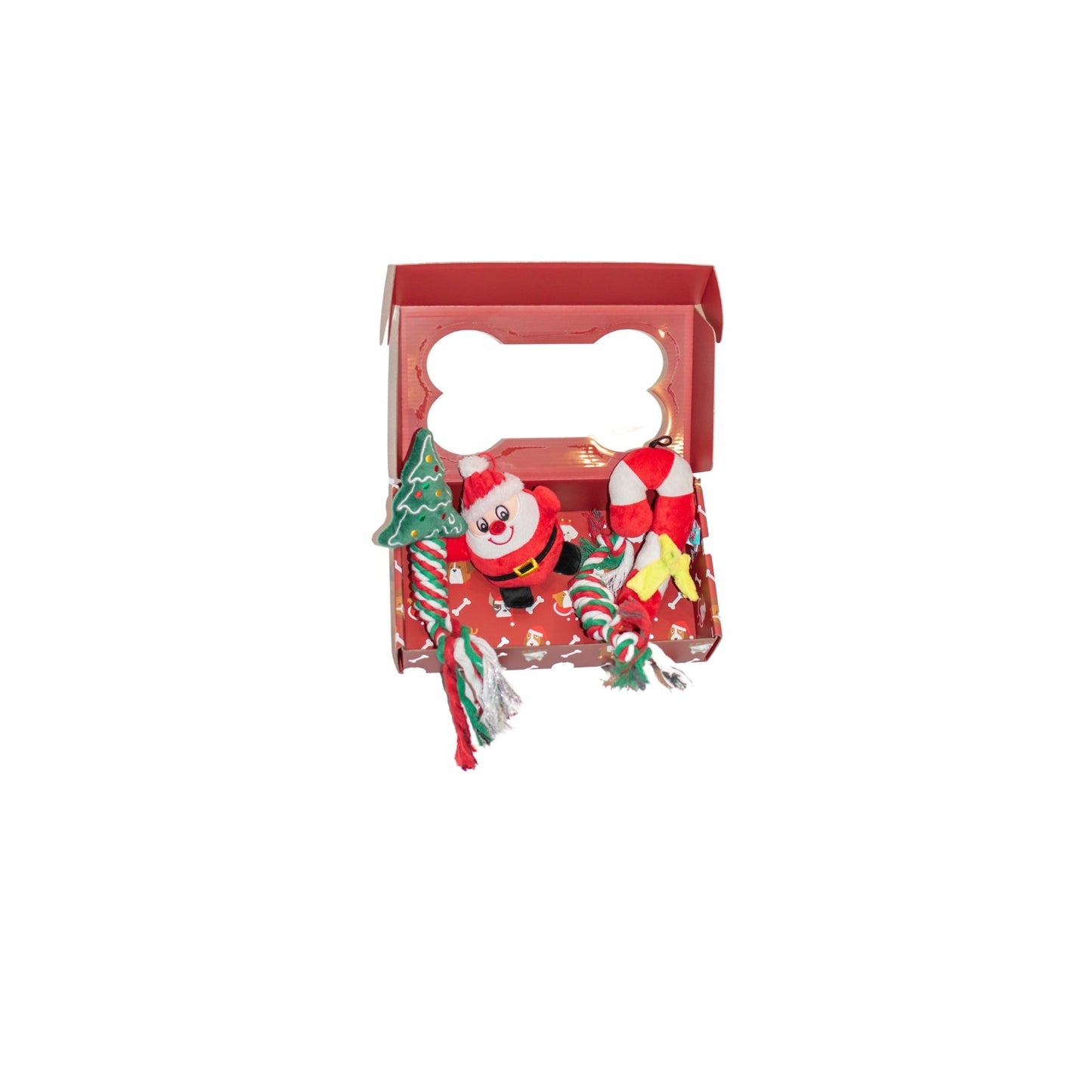 Christmas Dog Toy Gift Set